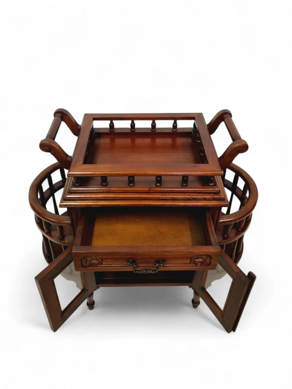 Solid Mahogany Solid Mahogany Wood Reproduction Victorian Tea Table Magazine Rack